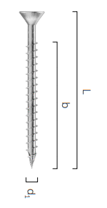 HTS-HT FAST BOX - FULL THREAD SCREW FOR WOODWORK