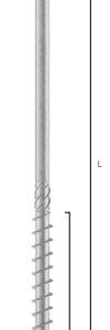 SNK EVO - SCREW WITH C4 EVO COATING AND COUNTERSUNK HEAD