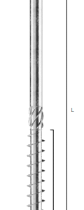 TLL - WHITE FLANGE-HEAD SCREW FOR WOOD