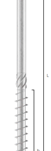 TLL EVO - SCREW WITH C4 EVO COATING AND WASHER HEAD